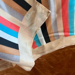 Vintage Echo Oblong Silk Scarf